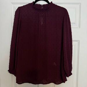 Chic Burgundy Blouse